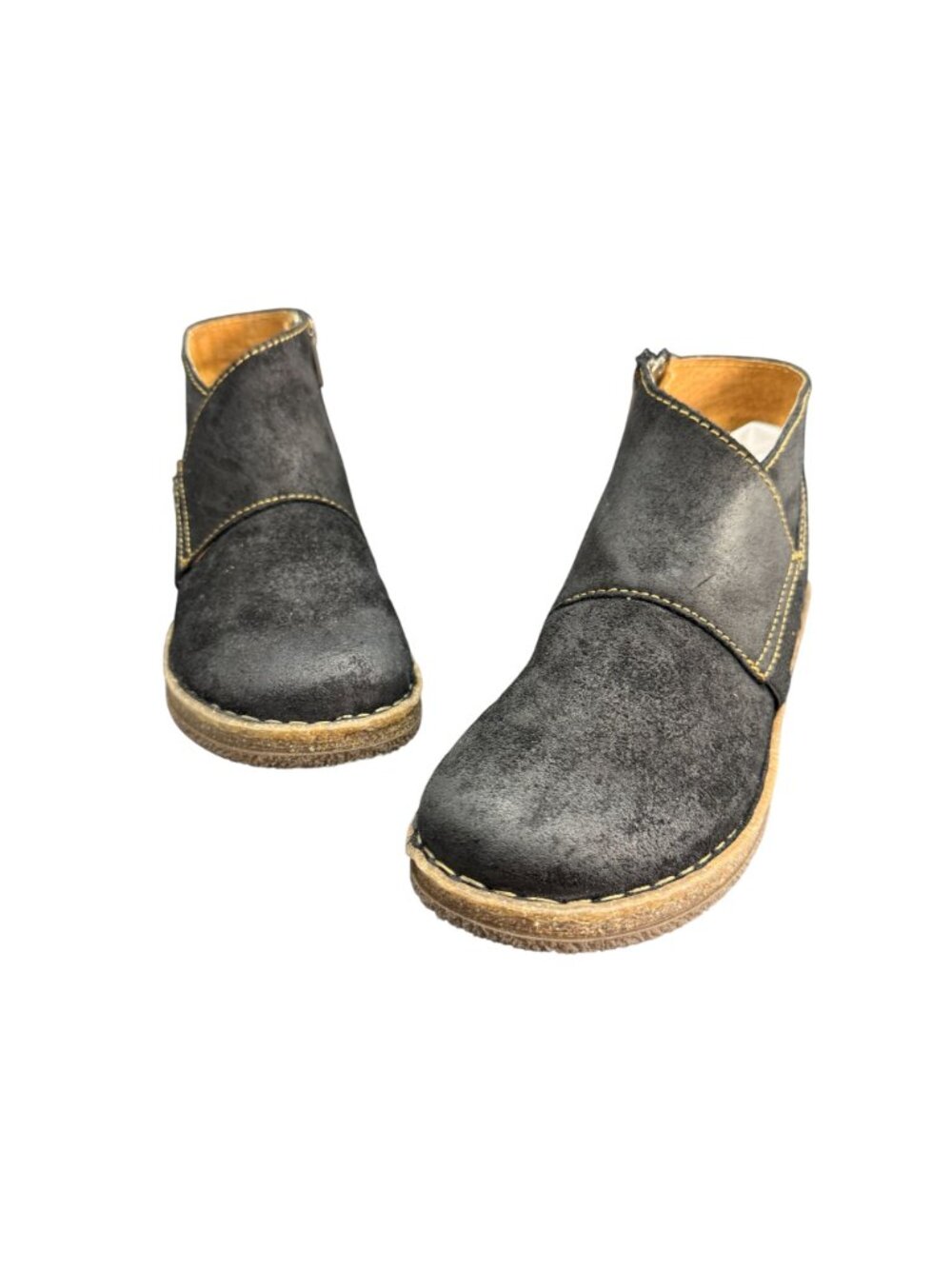 Born Tora Women's Ankle Boots Black Suede Side Zip Booties, Size 6 NWOB - Picture 3 of 10